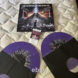 Hypocrisy Worship LP signed autographed purple vinyl Peter Tagtgren Jsa Certif