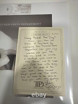 IN HAND with SIGNED RSD NOTE Taylor Swift The Tortured Poets Department Vinyl