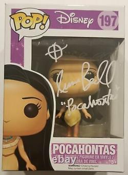 IRENE BEDARD Signed POCAHONTAS FUNKO POP! DISNEY BAS COA AUTO