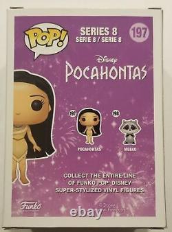 IRENE BEDARD Signed POCAHONTAS FUNKO POP! DISNEY BAS COA AUTO