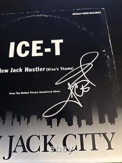 Ice T Signed New Jack Hustler Nino Theme Album Beckett COA Autographed Vinyl