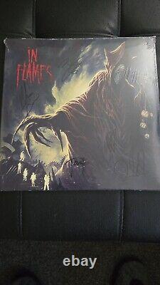 In Flames Foregone Autographed Vinyl White And Black Marble 2xLP Signed