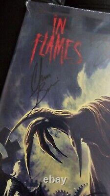 In Flames Foregone Autographed Vinyl White And Black Marble 2xLP Signed