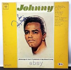 JOHNNY MATHIS Signed Autographed Vinyl LP JOHNNY Beckett BAS #U12318