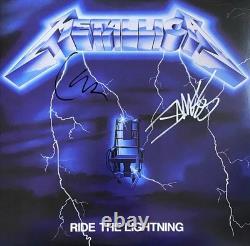 James Hetfield Lars Ulrich Autographed Signed Metallica Ride The Lightning Vinyl