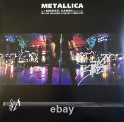 James Hetfield Lars Ulrich Autographed Signed Metallica S&m Vinyl