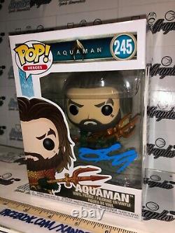 Jason Momoa Aquaman Signed Autographed Funko Pop #245 New-beckett Bas Coa