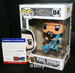 Jason Momoa Signed Khal Drogo Autographed Game of Thrones Funko POP PSA JSA