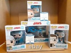 Jaws Signed Funko Pop Vinyls and Posters bundle