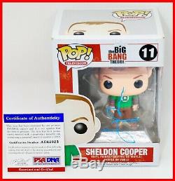 Jim Parsons Signed Autographed Sheldon Cooper #11 Big Bang Theory Funko POP PSA