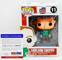 Jim Parsons Signed Autographed Sheldon Cooper #11 Big Bang Theory Funko POP PSA