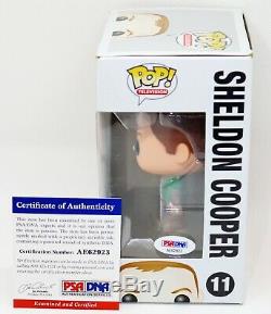 Jim Parsons Signed Autographed Sheldon Cooper #11 Big Bang Theory Funko POP PSA