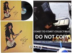Joan Jett Signed Jett & The Blackhearts Album Proof COA Autographed Vinyl Record