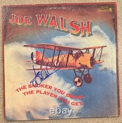Joe Walsh Of The Eagles Signed Autographed Smoker You Drink Record Album Vinyl