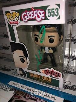 John Travolta Grease Danny Zuko Signed Autographed Funko Pop Beckett Bas Coa