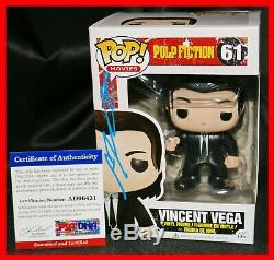 John Travolta Signed Vincent Vega Pulp Fiction Autograph Funko POP PSA JSA
