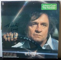 Johnny Cash Signed Autographed The Rambler Vinyl LP ALbum JSA LOA
