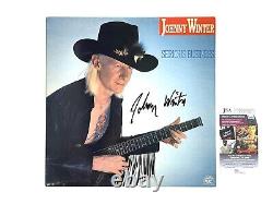 Johnny Winter Signed Autographed Vinyl LP Record Serious Business JSA COA Rare