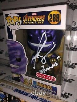 Josh Brolin Thanos Marvel Avengers Signed Autographed Funko Pop-beckett Bas Coa