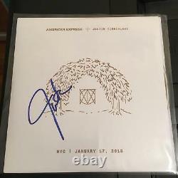 Justin Timberlake Signed Man Of The Woods Vinyl Album Filthy 7 In Single Bas Coa