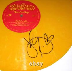 KATY PERRY signed ONE OF THE BOYS Yellow Vinyl Record PROOF Autographed JSA
