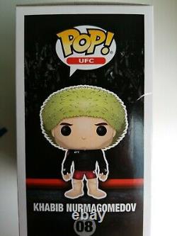 KHABIB NURMAGOMEDOV UFC SIGNED Auto FUNKO POP VINYL Beckett BGS Certified COA