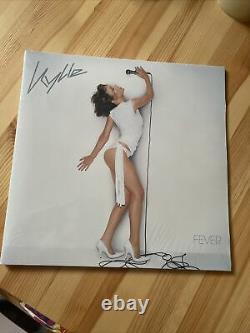 KYLIE MINOGUE FEVER (20TH ANNIVERSARY SILVER LP + LIMITED SIGNED LITHO) Sealed