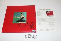 Kanye West Signed My Beautiful Dark Twisted Fantasy Album Vinyl Jsa Mbdtf Sketch