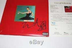 Kanye West Signed Beautiful Dark Twisted Album Vinyl Jsa Sketch