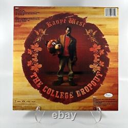 Kanye West The College Dropout Vinyl Record Autograph Signed & Bear Sketch JSA