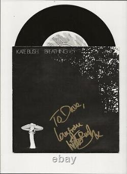 Kate Bush SIGNED Breathing 7 Vinyl Record Single JSA COA Autographed RARE