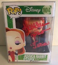 Kathleen Turner Jessica Rabbit 104 Signed Autograph Funko Pop Vinyl Roger Rare