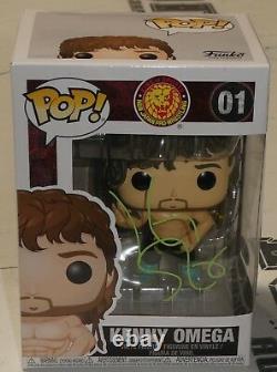 Kenny Omega Signed Funko Pop Action Figure BAS COA New Japan Pro Wrestling Auto