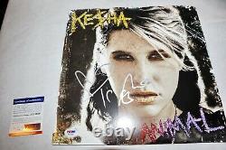 Kesha Signed Autographed Animal Lp Album Record Lp Vinyl Psa Jsa