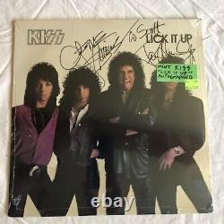 Kiss Lick It Up Sealed Polygram/mercury Records Not Appraised Autographed