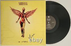 Krist Novoselic signed Nirvana In Utero album, vinyl COA exact proof autographed
