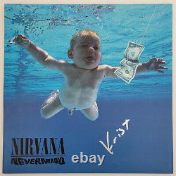 Krist Novoselic signed Nirvana Nevermind album, vinyl COA proof autographed