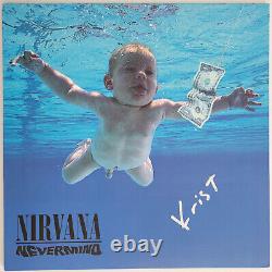 Krist Novoselic signed Nirvana Nevermind album, vinyl COA proof autographed