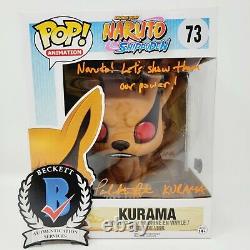 Kurama Nine Tails signed Naruto Funko Pop Figure 73 Paul St Peter Beckett