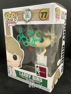 Larry Bird Signed Funko Pop #77 NBA Vinyl Action Figure Celtics Autograph JSA