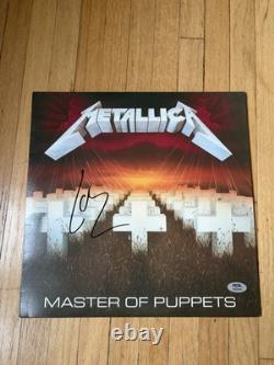 Lars Ulrich Signed Autographed Metallica Master Of Puppets Vinyl LP PSA/DNA COA