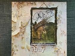 Led Zeppelin Signed Autographed IV LP Vinyl Jimmy Page Robert Plant EXACT PROOF