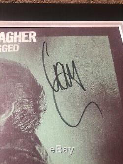 Liam Gallagher MTV Unplugged Hand Signed Vinyl Mounted Display Rare Oasis