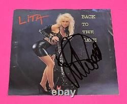 Lita Ford Autographed Signed Back To The Cave 45 Vinyl Record Exact Proof