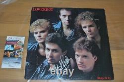 Loverboy Entire Band Autographed Vinyl LP Keep It Up James Spence COA