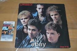 Loverboy Entire Band Autographed Vinyl LP Keep It Up James Spence COA