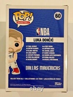 Luka Doncic Mavericks Mvp Autographed Signed Pop Funko Basketball Vinyl 60 Coa