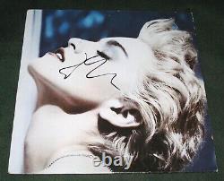 MADONNA signed Autographed TRUE BLUE VINYL ALBUM LP PROOF Singer COA