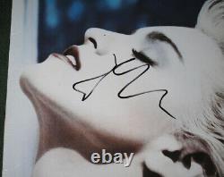 MADONNA signed Autographed TRUE BLUE VINYL ALBUM LP PROOF Singer COA