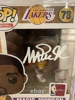 MAGIC JOHNSON Signed/Autograph Funko POP NBA HWC 78 HOF Beckett COA WHITE INK